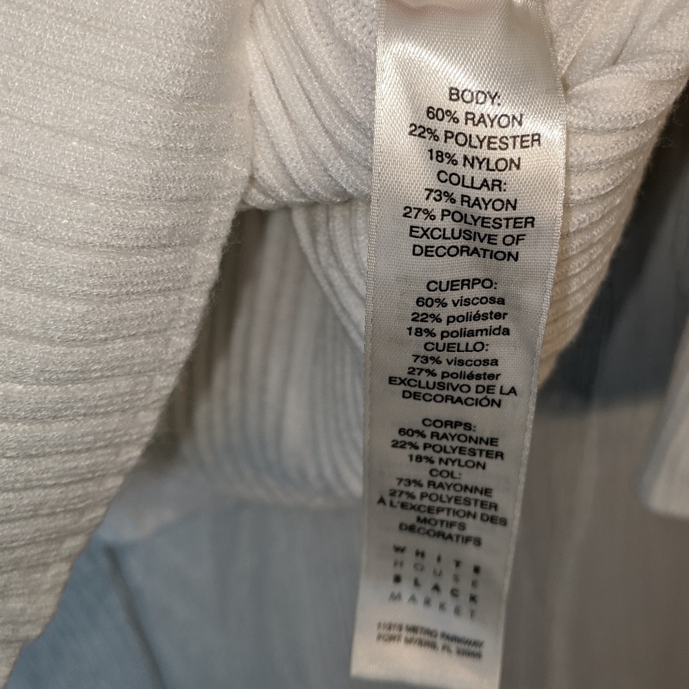 White House Black Market cowl neck sweater L - Picture 8 of 8